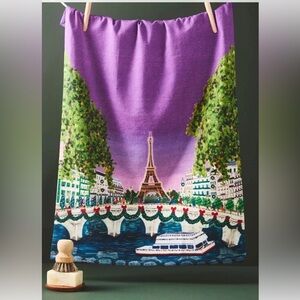 Anthropologie Holiday PARIS Dishtowel